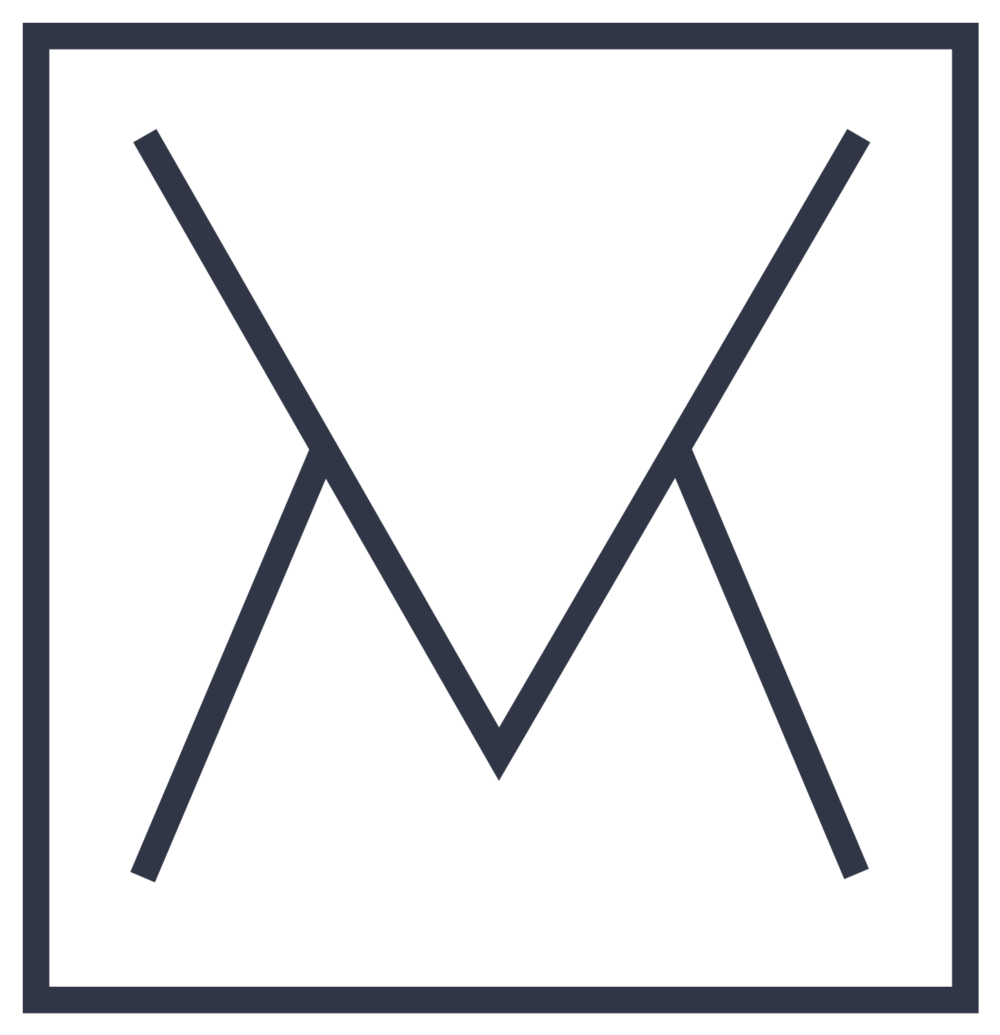 Moving Venue envelope logo blue