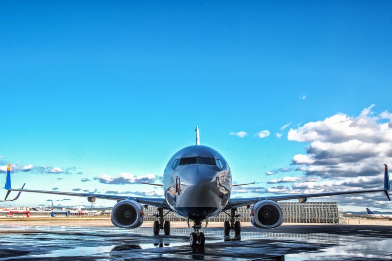 Plane on a runway