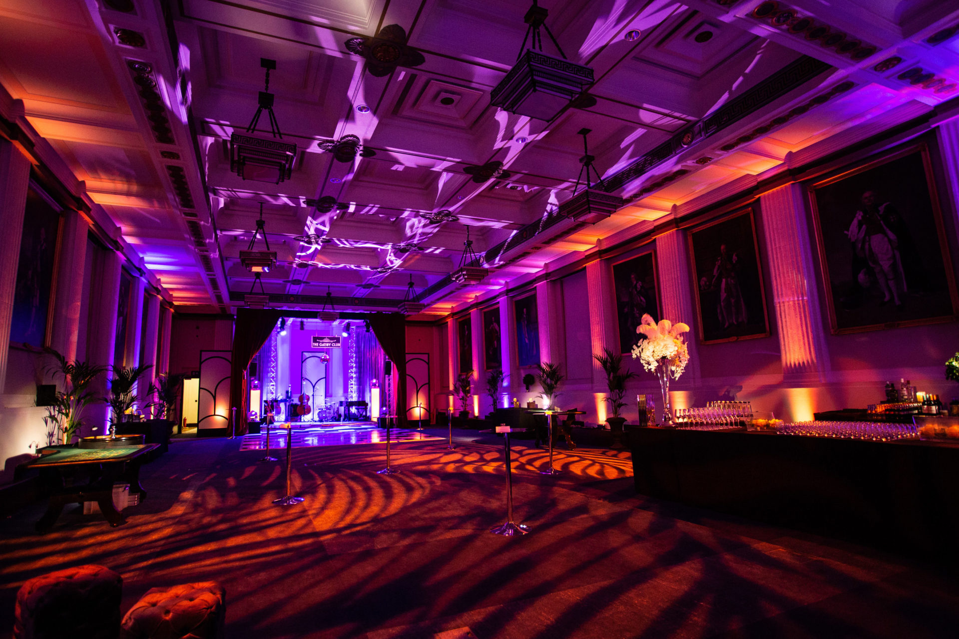 Reception Room at The Masquerade Club - Freemasons' Hall Venue Hire