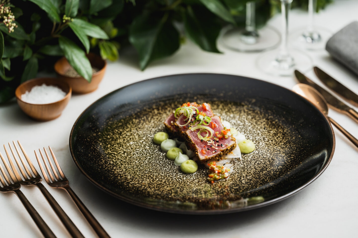 Tuna, Furakake, Seaweed Starter