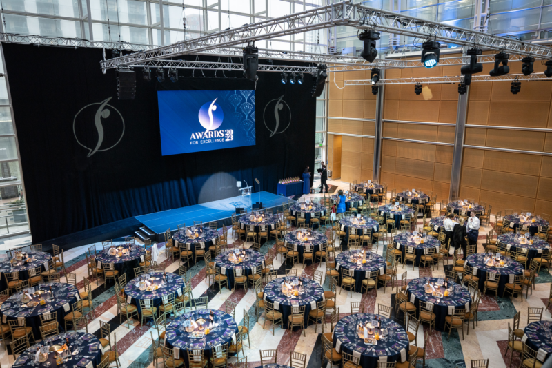 Awards Ceremony Set Up East Wintergarden