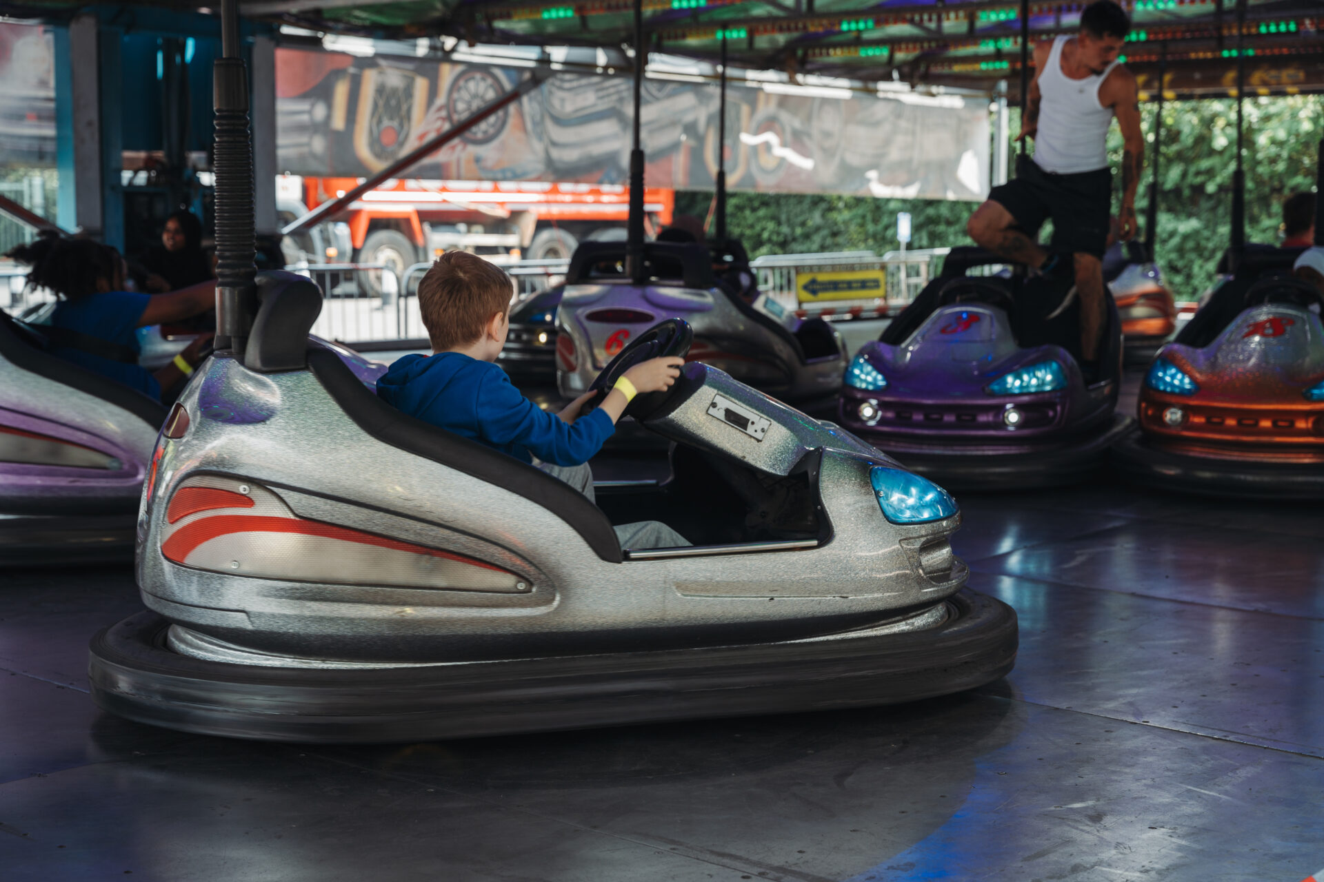 dodgems at Wandsworth Big Play Out